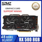 Новая 100% оригинальная видеокарта Radeon RX 580 8 ГБ GDDR5 256Bit Rx580, графическая карта 8 ГБ для майнинга, не Gtx 960 1050 1060 GPU