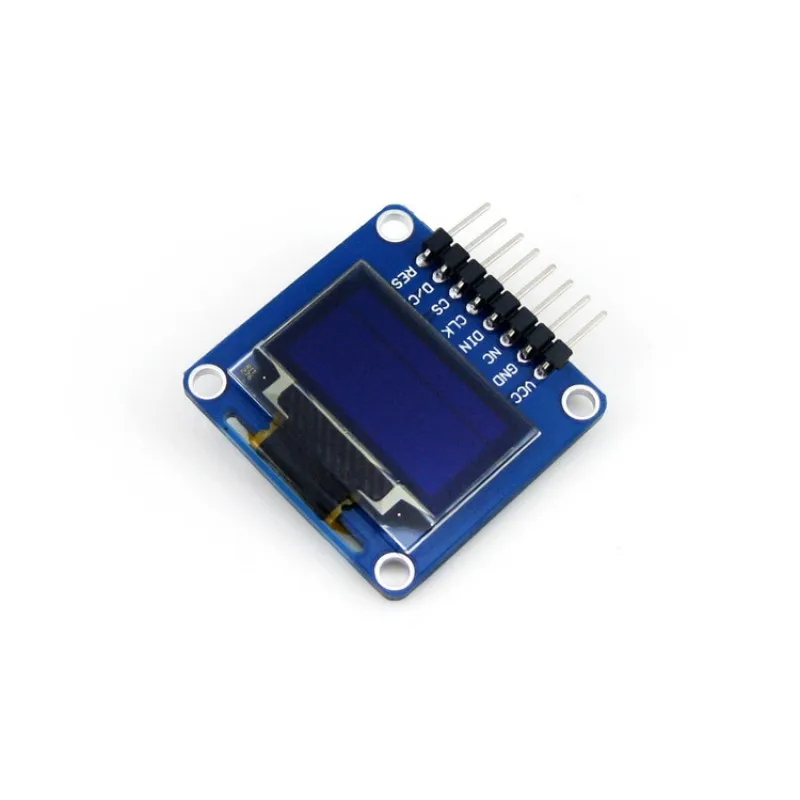 10 шт./лот 0 96 дюймов OLED (A) 128*64 пикселей угловой/горизонтальный pinheader SPI / I2C
