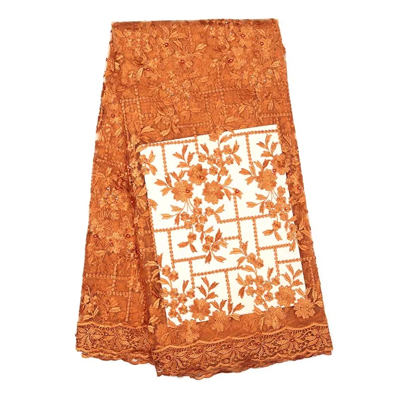 Романтическая Высококачественная свадебная ткань с вышивкой кружевная