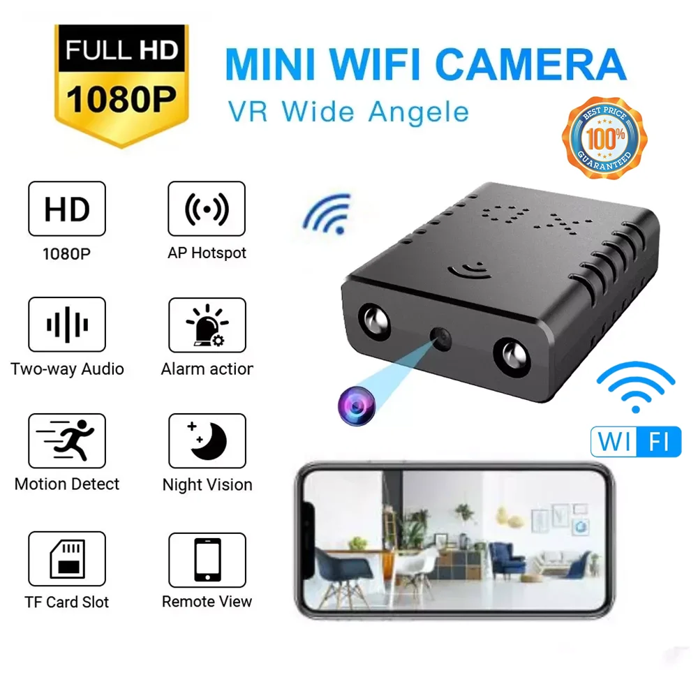 XD Wi-Fi HD мини видеокамера ночного видения няня камера с обнаружением движения