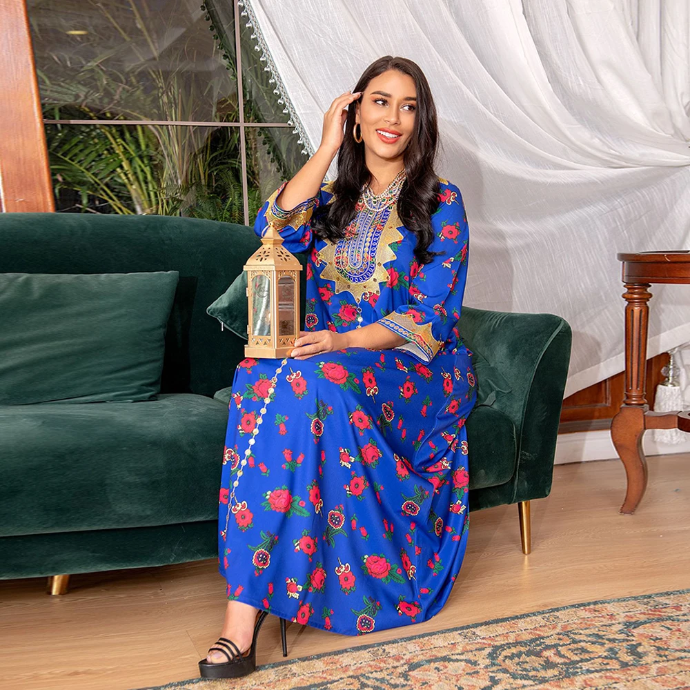 

Eid Mubarak Abaya Dubai Turkey Islam Muslim Fashion Long Dress Abayas For Women Dresses Kaftan Maroc Robe Longue Djellaba Femme