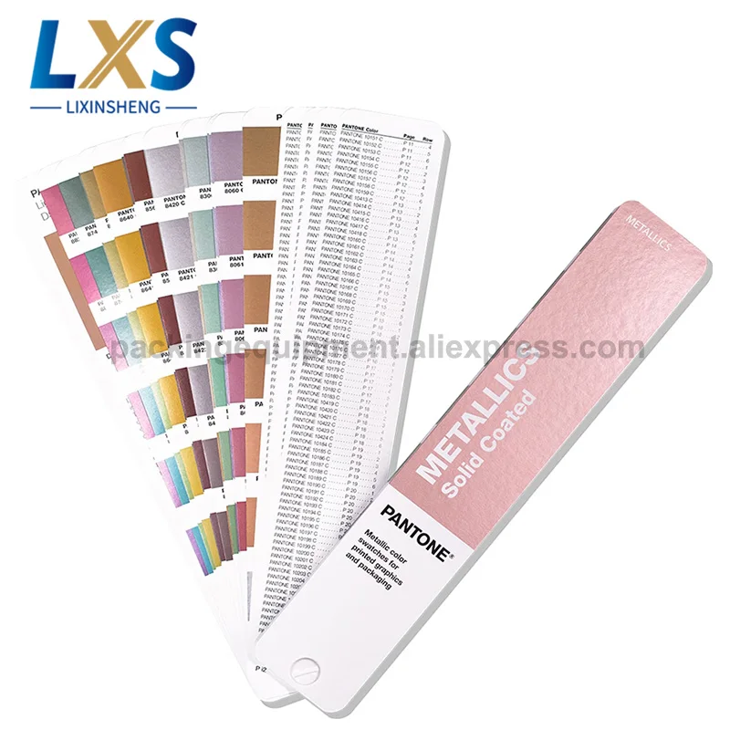 Новинка 2019 г. цветная направляющая цвета с металлическим покрытием Пантон GG1507A |
