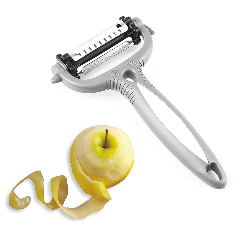

1pcs Stainless steel rotary multi-function peeling knife vegetable and fruit melon grater kitchen gadget