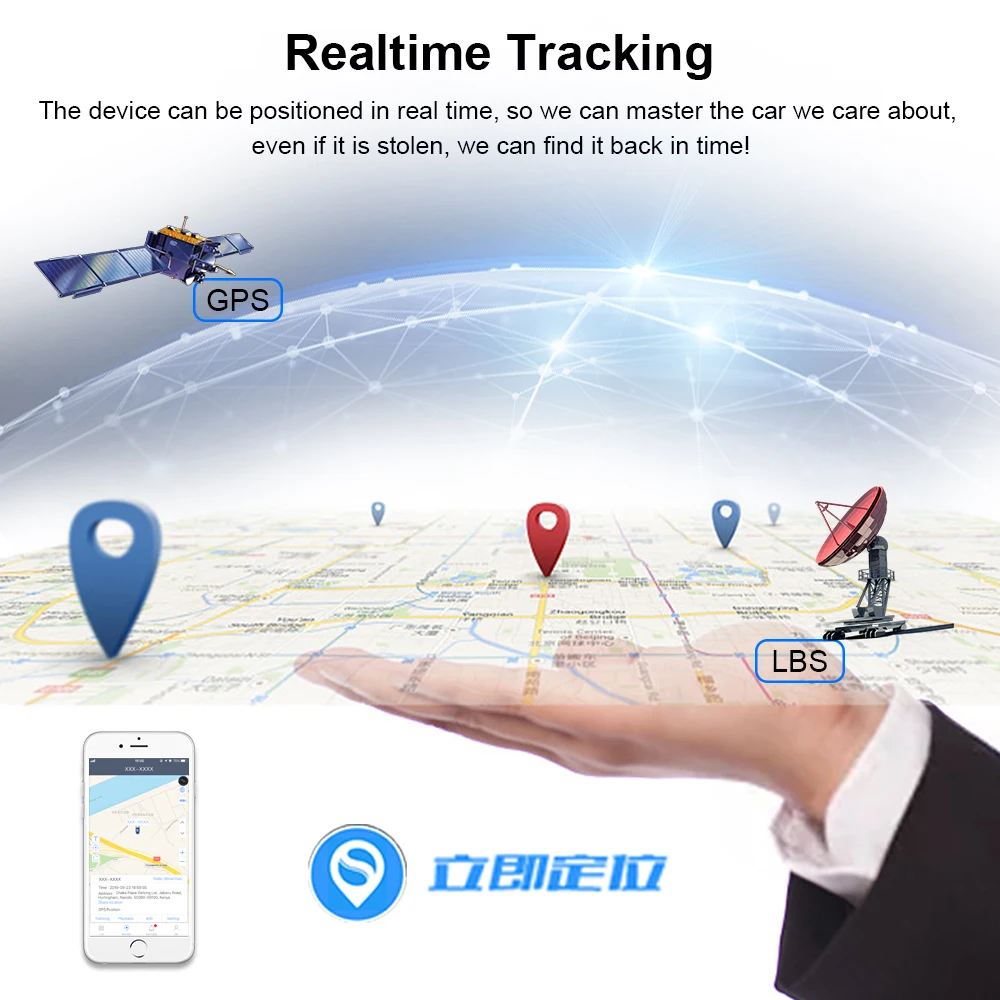 GPS Tracker 4G Rastreador Locator Remote Control Vibration Alarm Global Use Realtime Tracking трекер Anti-theft | Автомобили и