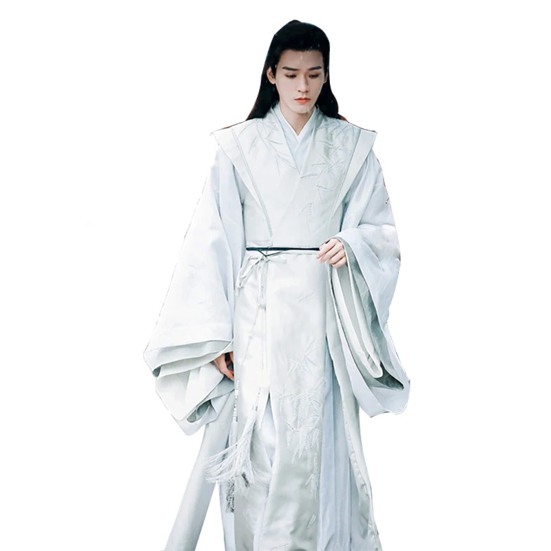 

Chinese Anime Word of Honor Cosplay Wen Kexing Costume Men's White Hanfu Outfit Halloween Carnival Fancy Party Dress Custom Made