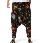 2021 Новый Для мужчин, Хлопковые Штаны-шаровары, для йоги свободные штаны на подтяжках штаны с крестиками штаны уличная 15 видов стилей