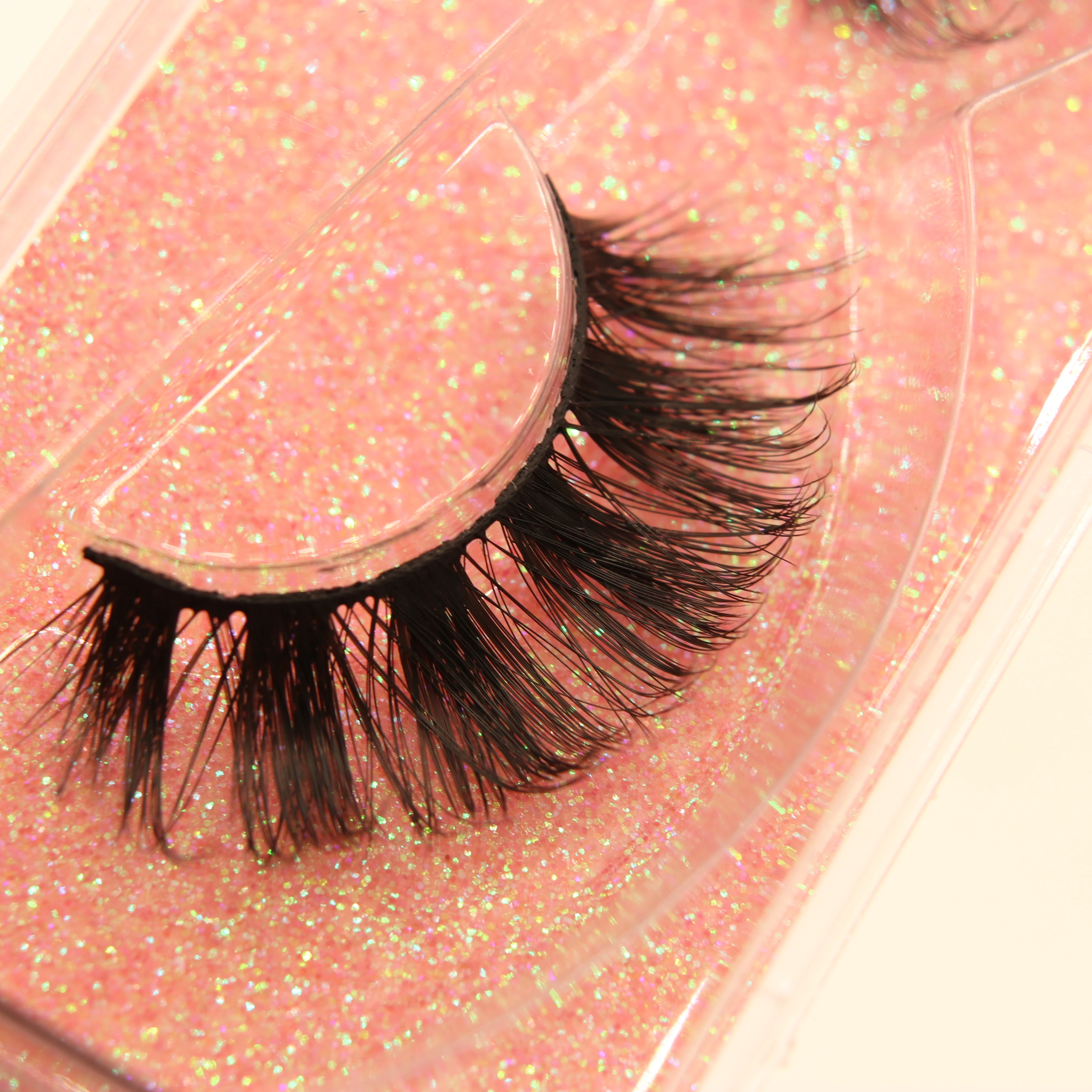 

3D Faux Mink Lashes Natural Fluffy False Eyelashes Dramatic Long Wispies Lash Extension Volume Beauty 3D Eyelashes