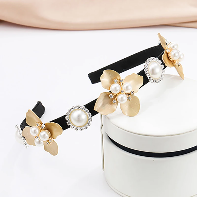 Новинка 2020 роскошные большие жемчужные повязки для волос ZHINI женские винтажные