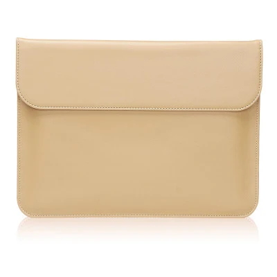 Light brown Как коврик для мыши из искусственной кожи Женский Мужской рукав сумка для ноутбука для Macbook Air 13 чехол 11 12 Pro 15 Touch Bar Тонкий чехол - Цвет: Light brown