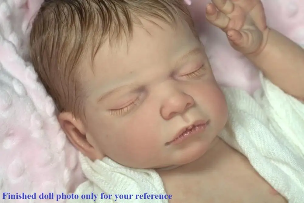 Оригинальная Неокрашенная кукла реборн из твердого силикона|doll table|kit browndoll magnet |