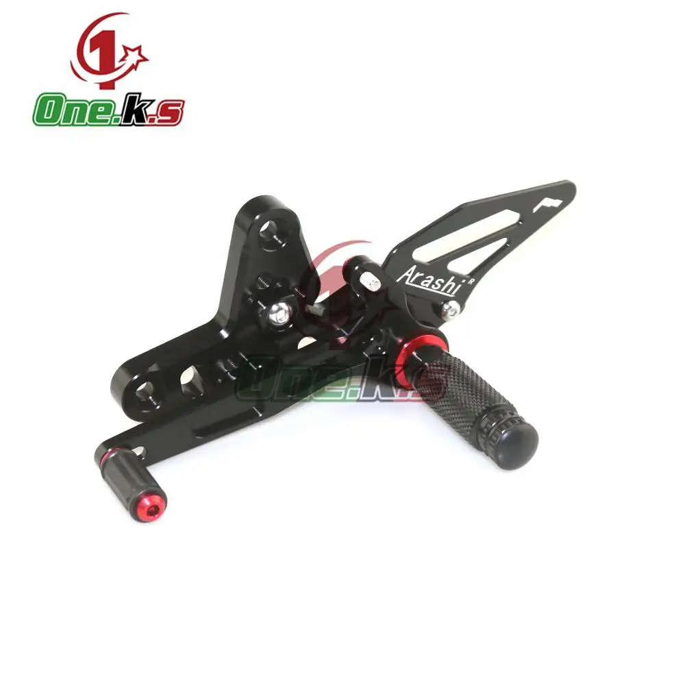 CNC мотоциклетные подножки Rearset задние Комплект для ног KAWASAKI Ninja400 ниндзя 400 2018 2019 2020