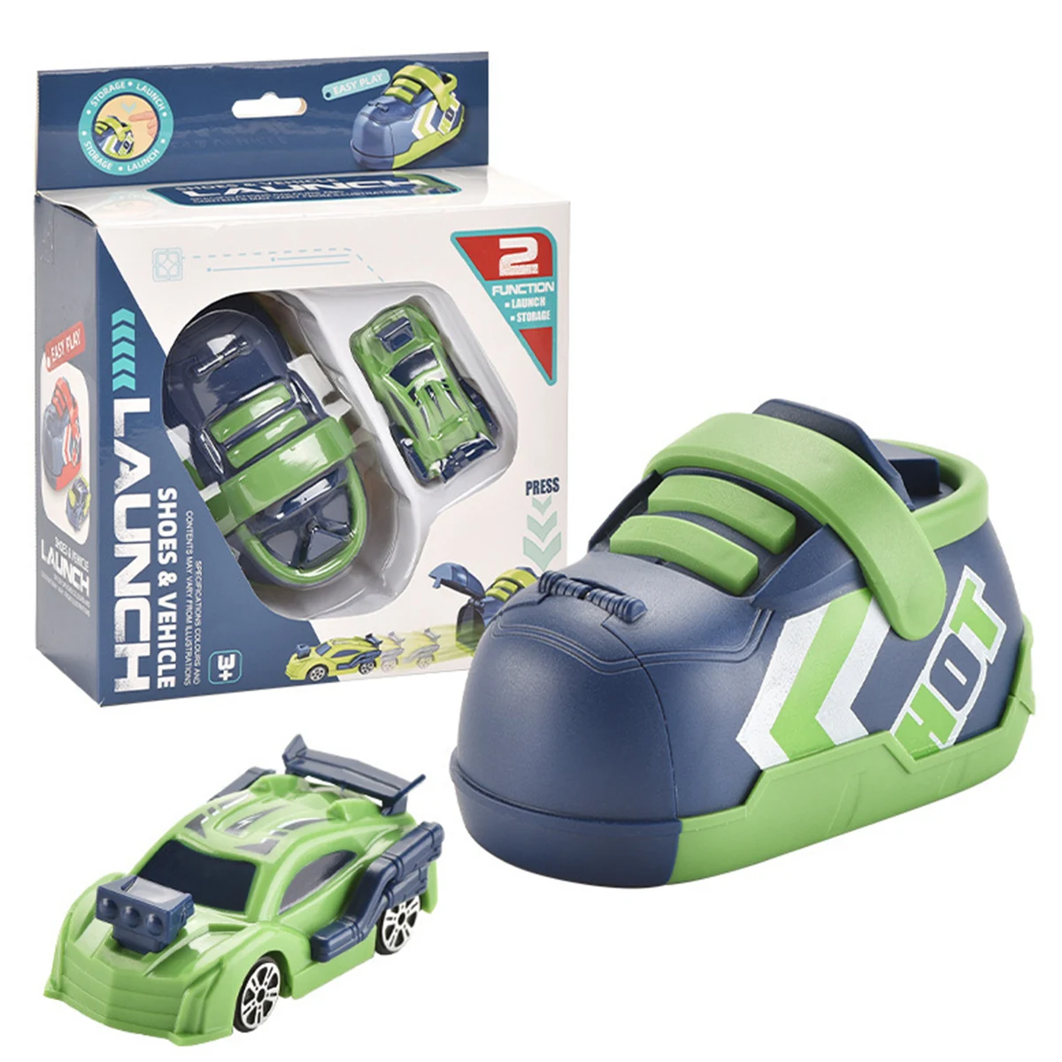 

Ejection Device Toy Car Creative Ejection Running Shoes Toy Press Inertia Ejection Car Catapult Launch Racing Cars Inertia Toy