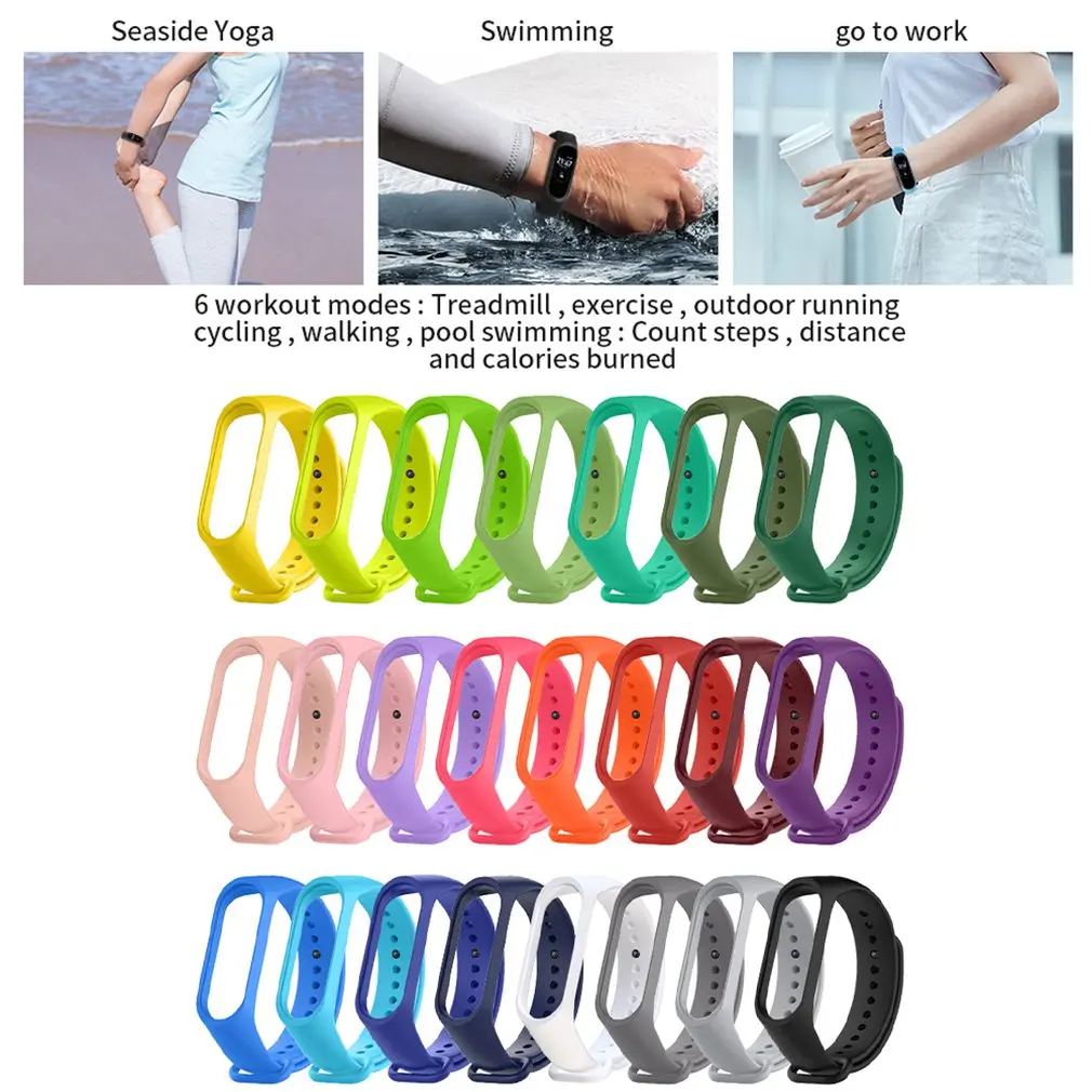 

Wrist strap replacement strap Flexible and durable One piece clasp Anti loosening design Waterproof Sweatproof