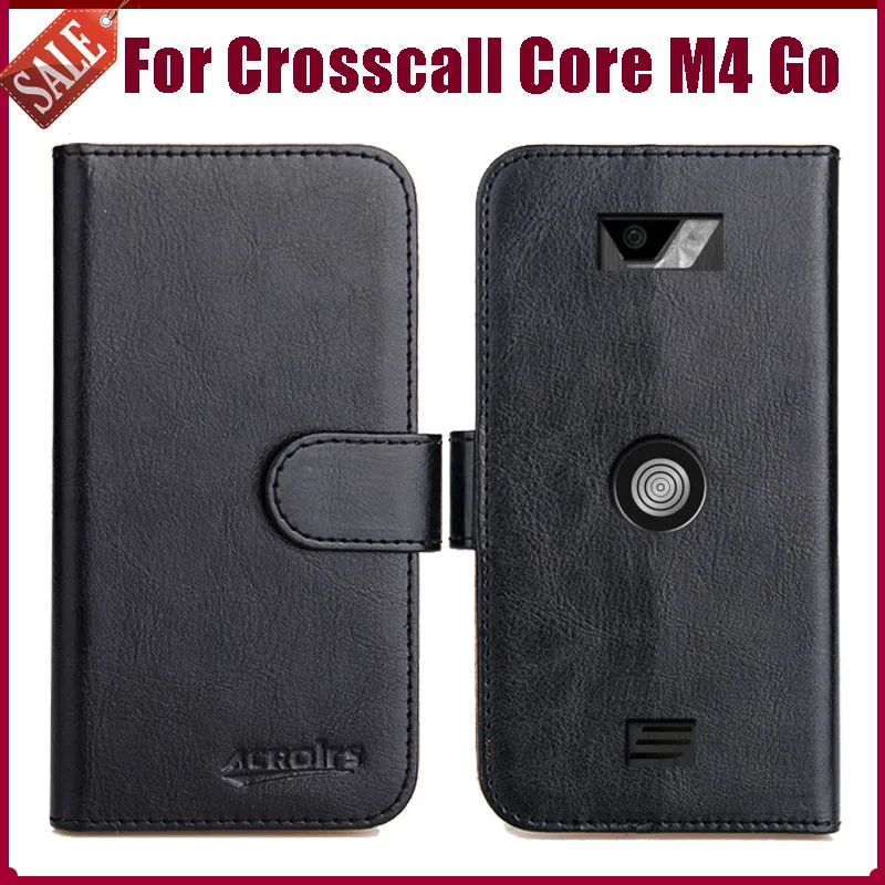 

Лидер продаж! Чехол-Кошелек Crosscall Core M4 Go 4,95 дюйма, высокое качество, 6 цветов, флип мягкие кожаные для телефона, чехол-книжка с отделениями для ...