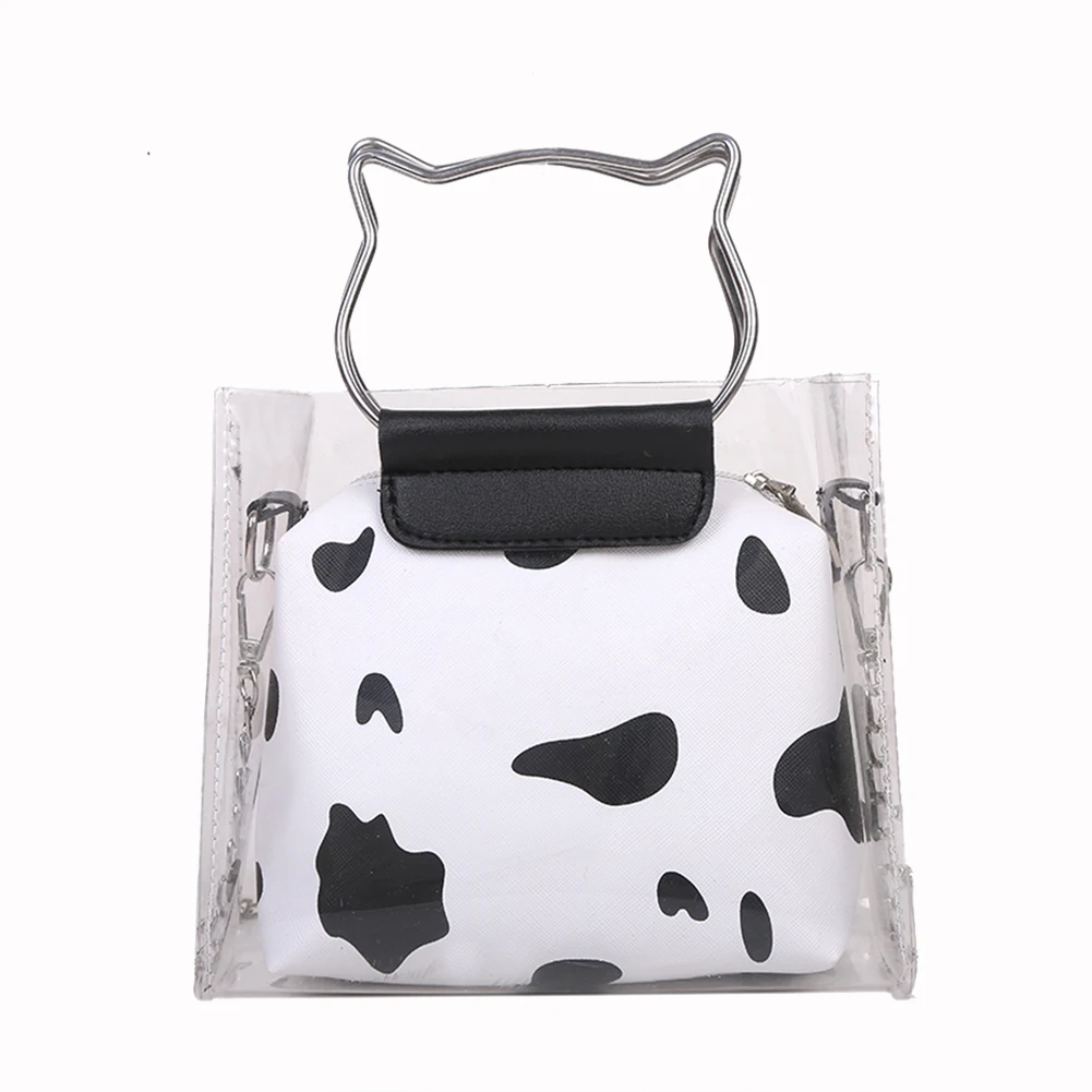 

Fashion Exquisite Shopping Bag Ladies Youth Ladies Simple Versatile Bag Purses Set Cow Pattern Composite Bags