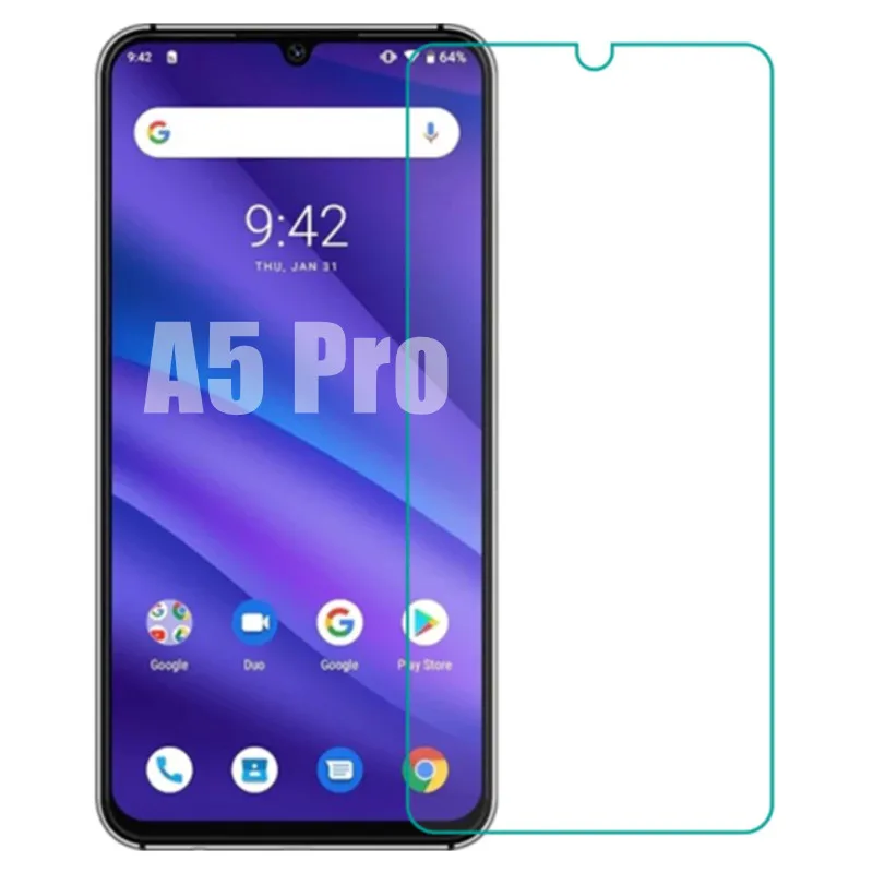 

2pcs 9H Protective Glass for Umidigi A5 Pro A5pro Smart Phone Screen Protector on umidigi a5 pro A 5 Pro Safety Tempered Glass