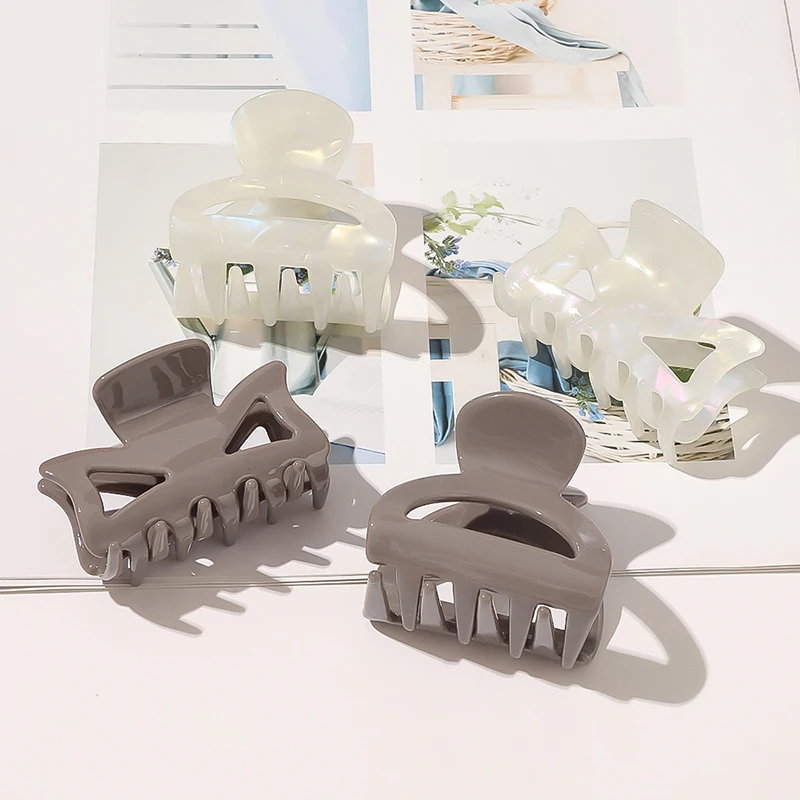 

Semicircle Bow Tie Styling Hair Clip Acetate Acrylic Hair Accessories Hair Claw Hair Clamps Ponytail Hairpins Vintage Geometric