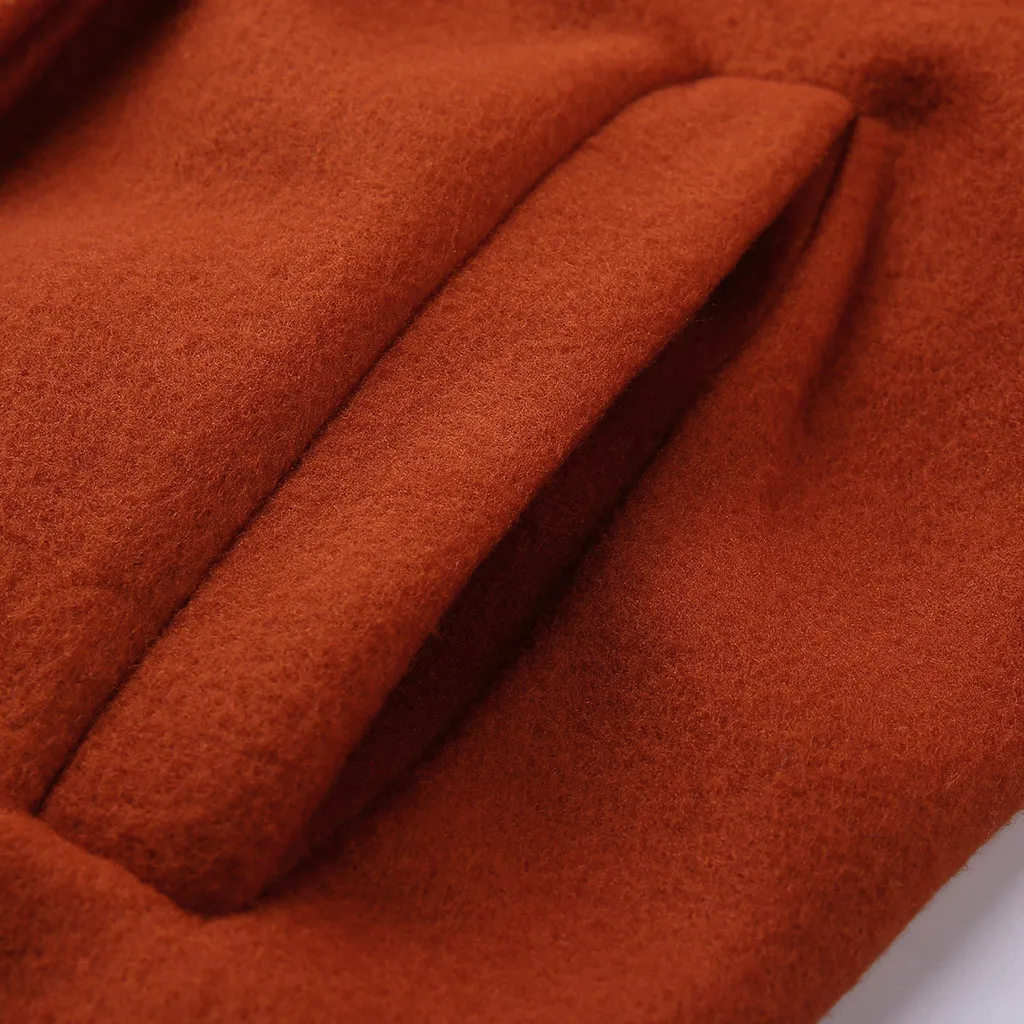 Chaqueta mujer, женское элегантное пальто из искусственной шерсти, тонкое женское длинное пальто, верхняя одежда, куртка abrigos mujer invierno