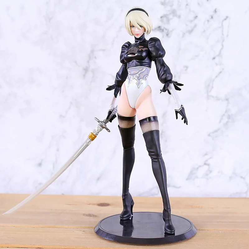 

NieR Automata YoRHa No.2 Type B 2B & Small Sword PVC Figure Doll Sexy Girl Model Toy