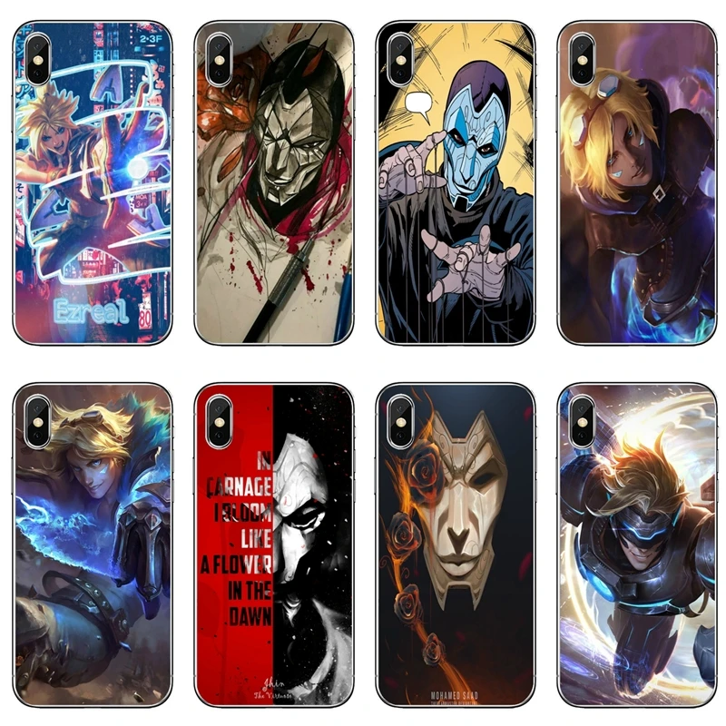Чехол для телефона LOL game Ezreal Khada Jhin Аксессуары Xiaomi Mi 11 Note 10 10T 9 9T 8 Pro A2 Lite A3 A1 Poco F1 F2 M3 X3