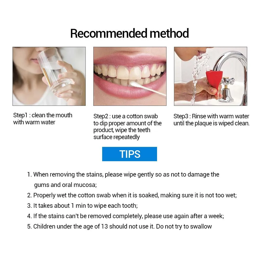 

LANBENA Teeth Whitening Essence Oral Hygiene Serum Removes Plaque Stains Tooth Cleaning Bleaching Dental Beauty Tools Toothpaste
