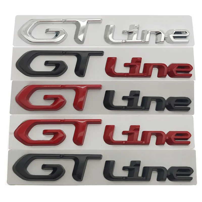 Автомобильный Стайлинг GT LINE спортивные наклейки металлическая эмблема кузова