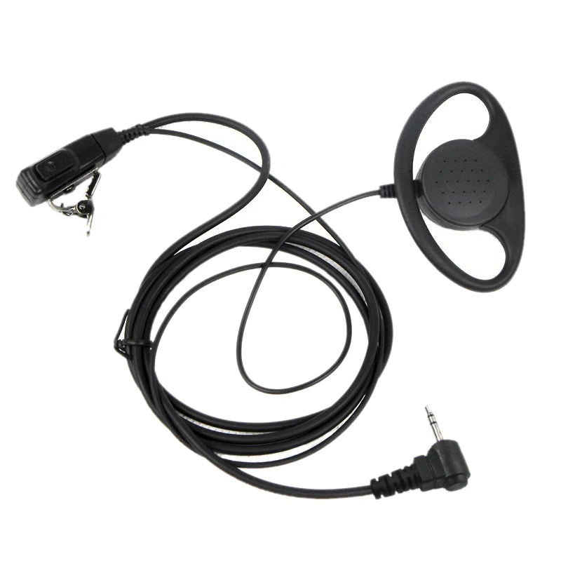 Гарнитура с ушным крючком 1 Pin D типа наушники PTT Mic для Motorola Talkabout портативный