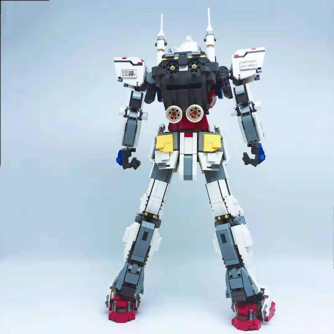 Совместимые с Legoing строительные блоки для мелких частиц 3500 шт. RX 78-2 Yuanzu робот 1:60