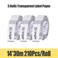 niimbot d11thermal label printer paper waterproof anti oil price label sticker transparent pure color label thermal tape paper