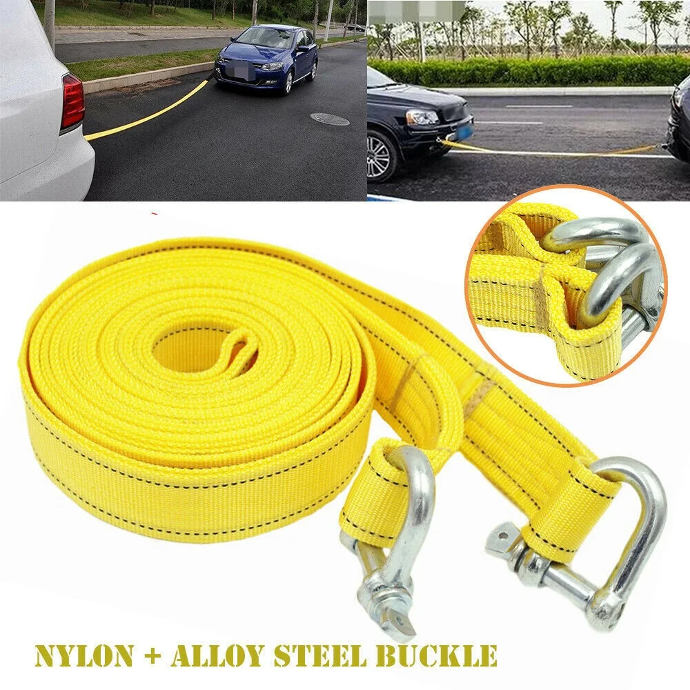 

5m universal on-board traction rope hook, heavy-duty traction strap 5 tons Tow rope high quality