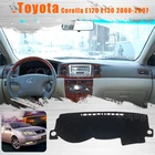 Для консоли Toyota Corolla E120 E130 2000-2007, замшевый коврик для приборной панели, защита от солнца