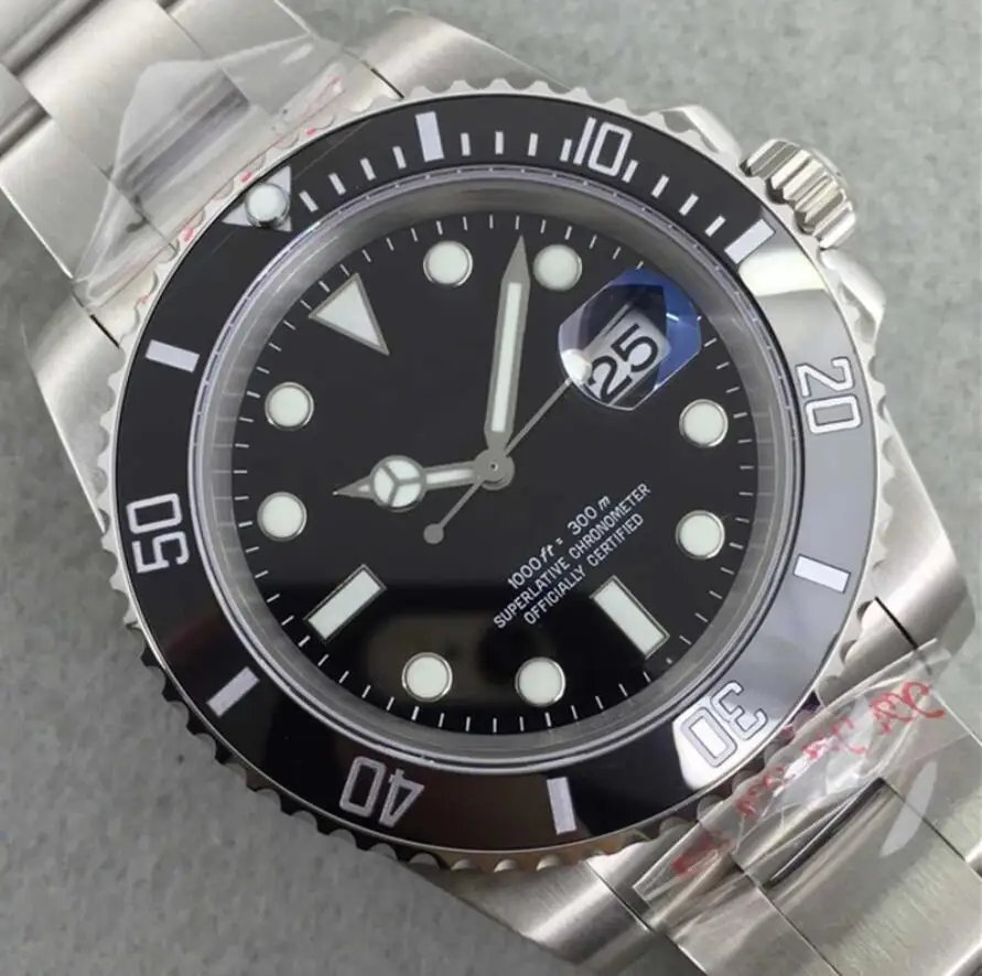 Men's Mechanical Watch Submariner 116610 Green/Black Clean Ceramic 904L Steel 1:1 Best Edition Blue face luxury brand watch Men