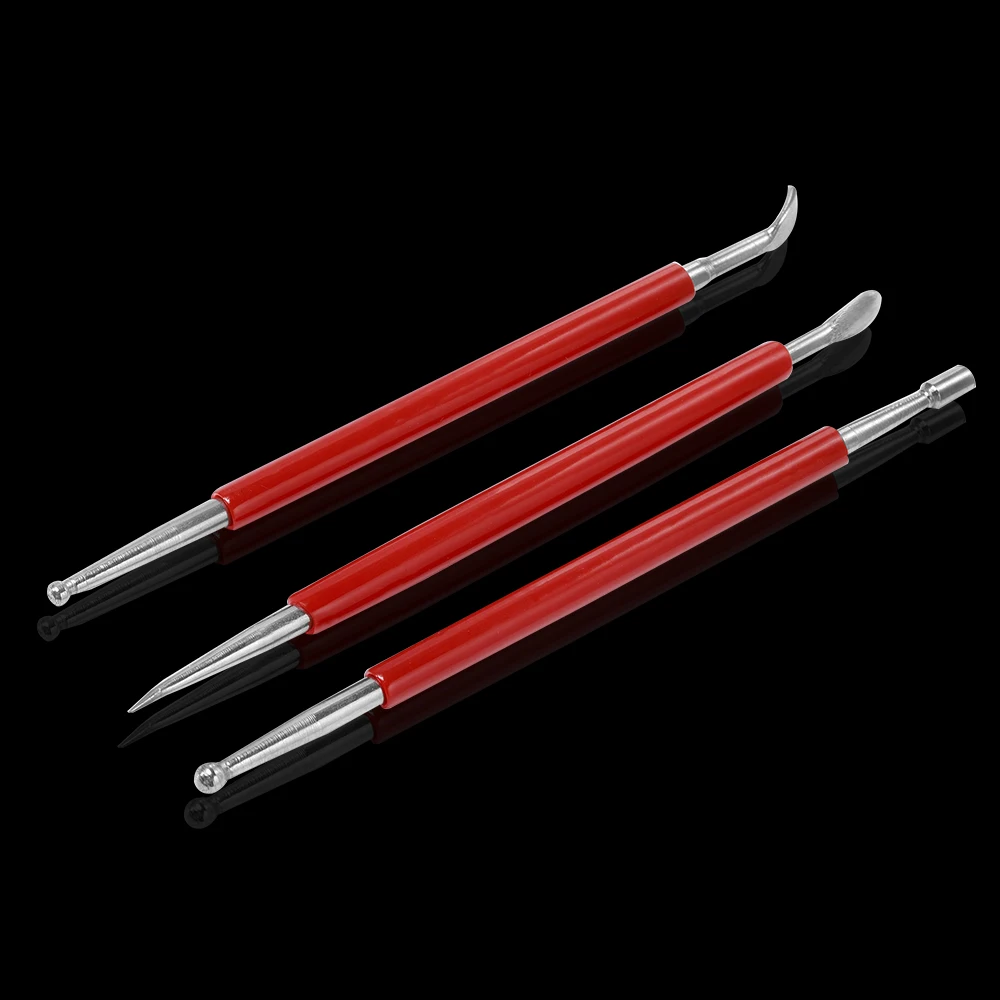 

MIUSIE 3pcs/lot DIY Leather Edge Stamping Stainless Steel Handmade Leather carving tool