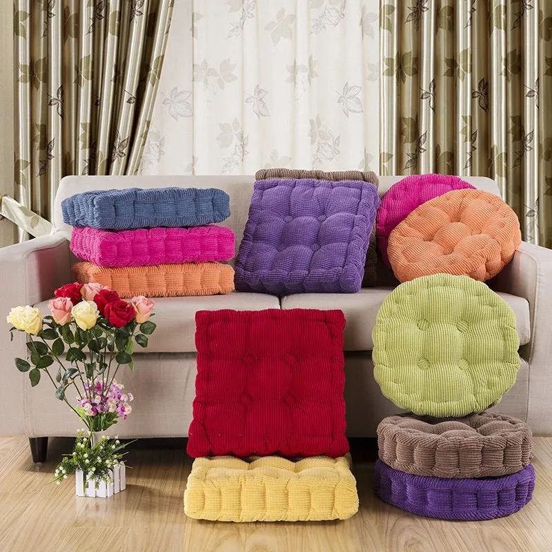 Утолщенная Вельветовая Подушка для стула стеганая подушка медитации хлопковая