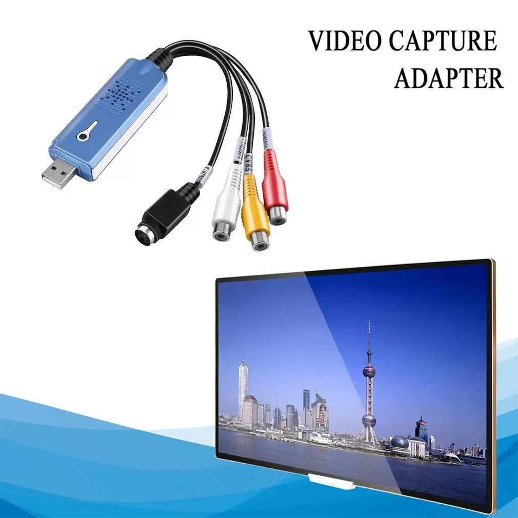 USB 2 0 Видео Аудио карта захвата адаптер конвертер VHS в DVD для Win XP 7 NTSC PAL