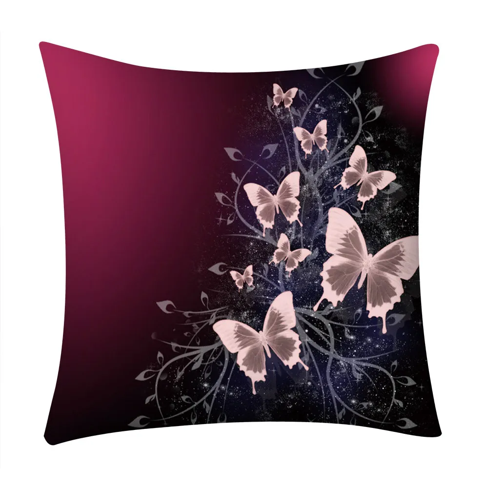 Чехол для подушки с принтом из полиэстера чехол розовых пионов декоративные