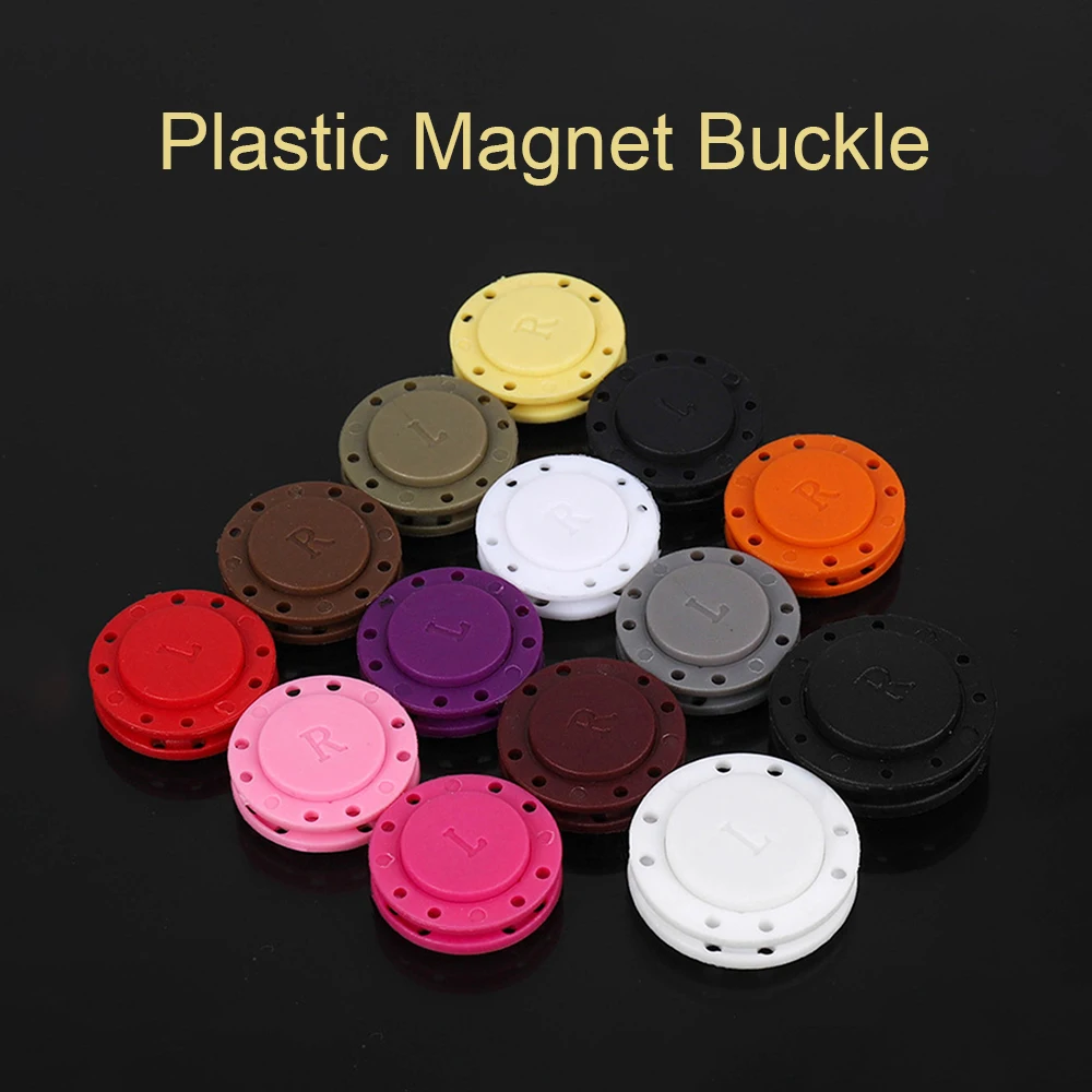 

New Home High End Hand Sewn Plastic Magnet Button Button Bag Clothes Placket Magnetic Concealed Buckle Magnet Snap Buckle