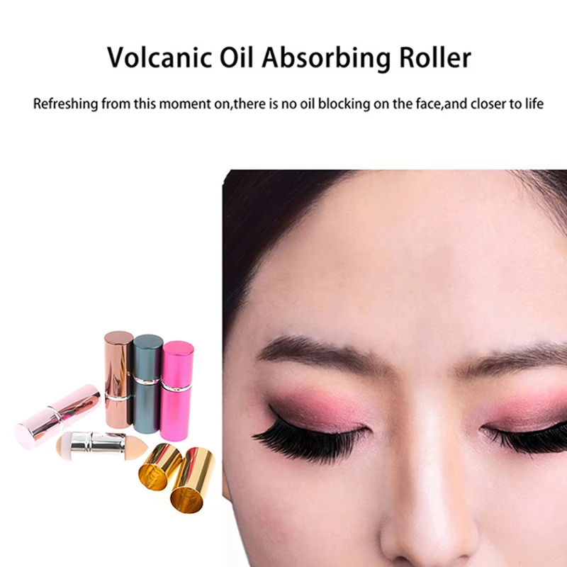 

Volcanic Stone Oil Absorbing Rolling Stone Clean Facial Oil Sweat Makeup Remover Face Skin Care Tool Oil Control Roller