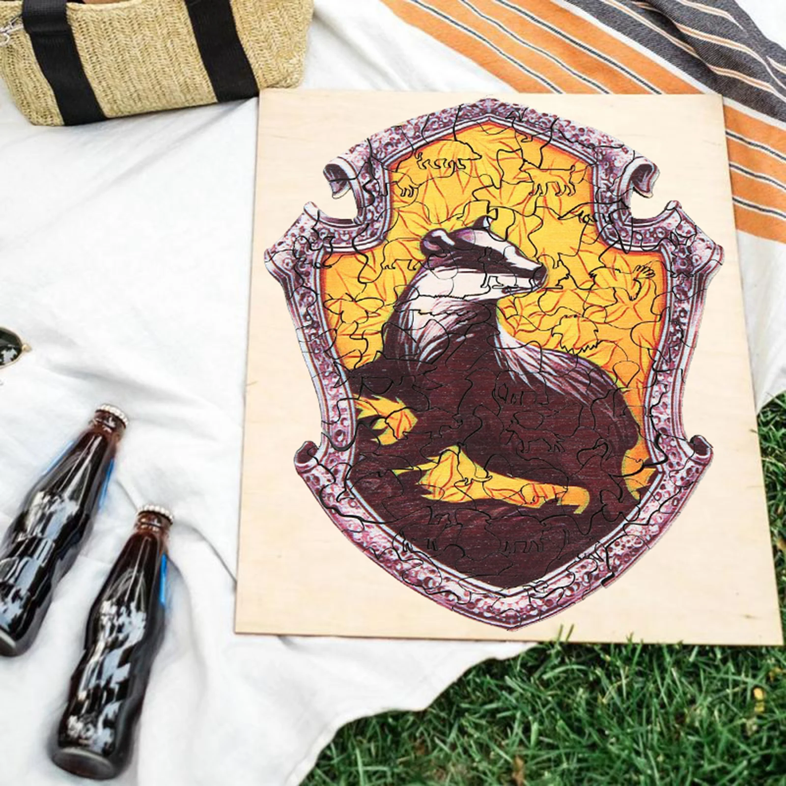 Деревянный пазл деревянное ремесло моделирование животные игрушка набор