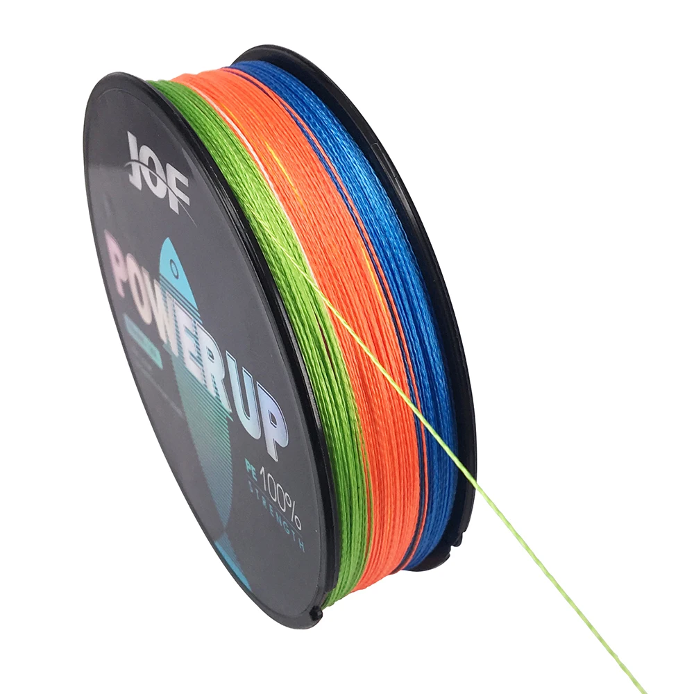 JOF POWER UP 4 плетеная рыболовная леска 150 м нити прочная гладкая PE спиральная Tech 12 15 20