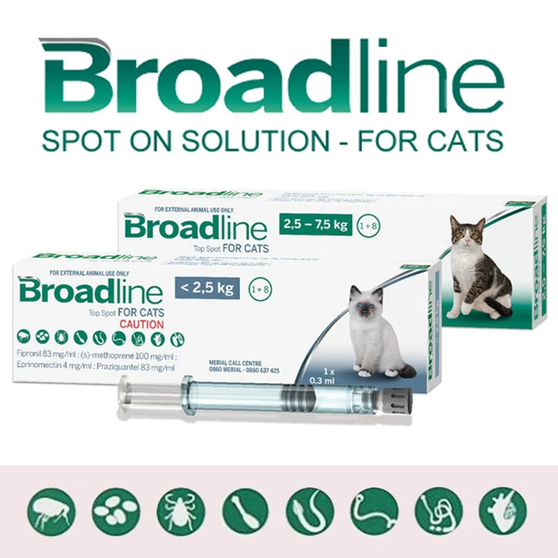 

Broadline for Cat Broadline Flea Tick and Worm Treatment Spot-on for Cats 1