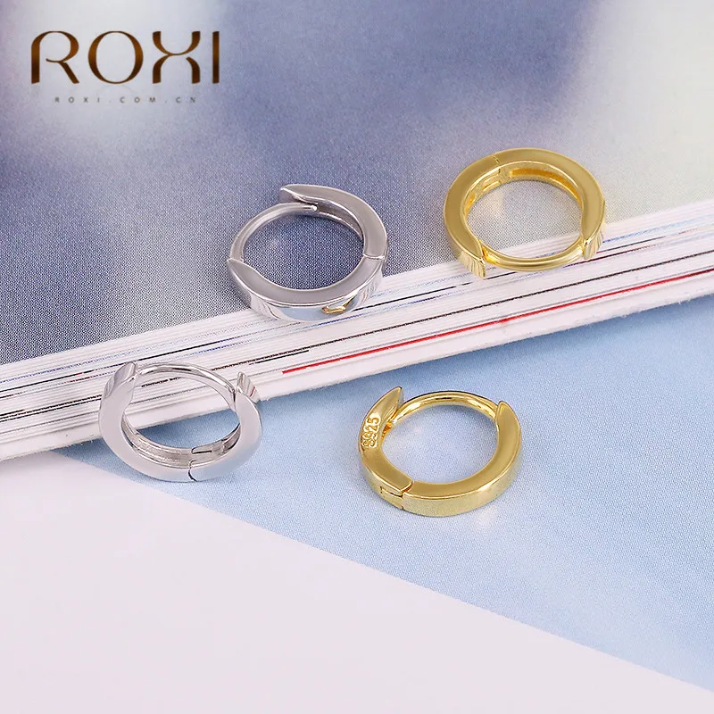 Женские серьги-кольца из серебра 925 пробы с защитой от аллергии | Украшения и