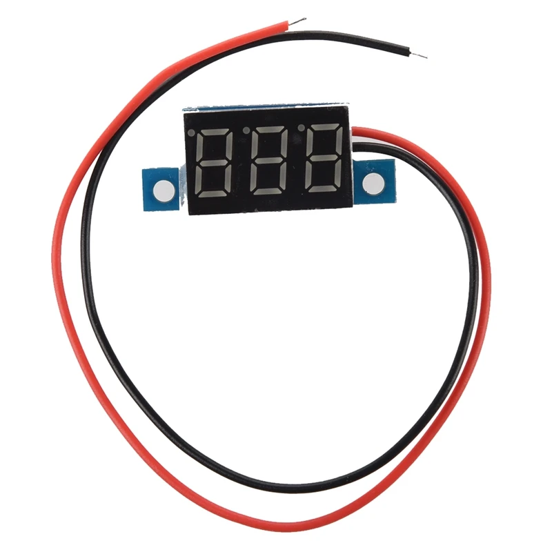 1 Pcs Mini Digital Voltmeter LED Voltage Display Panel Meter &amp DIY Battery Holder with 6 Pins | Инструменты