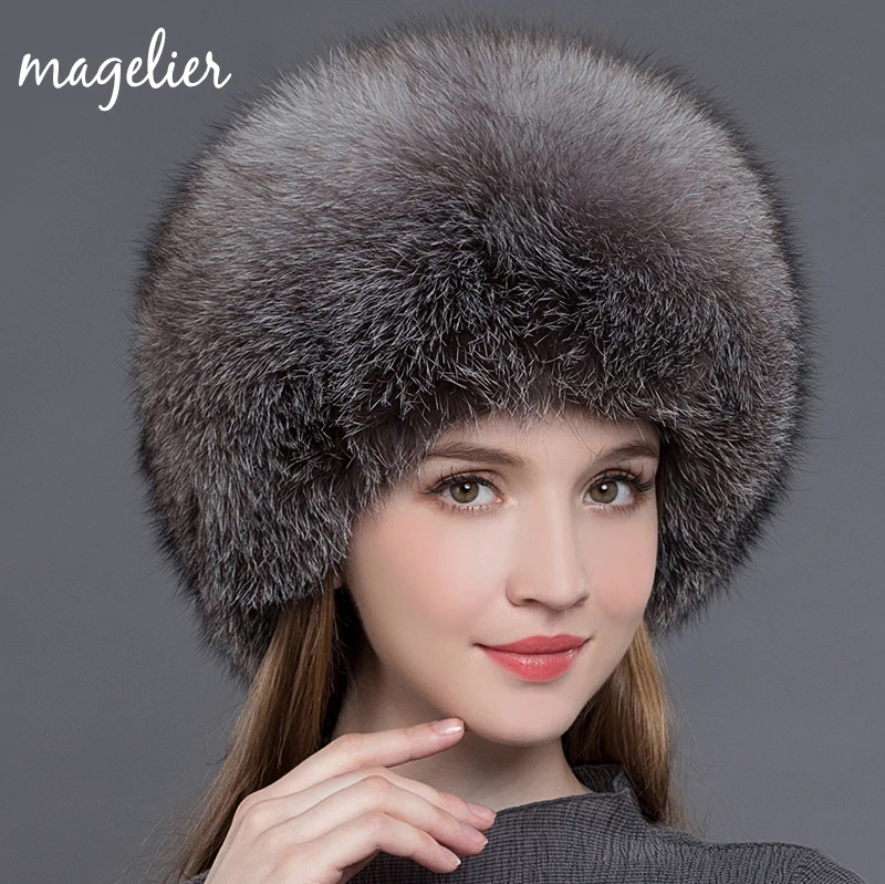 Женские шапки с натуральным мехом зимние теплые меховые для русской зимы