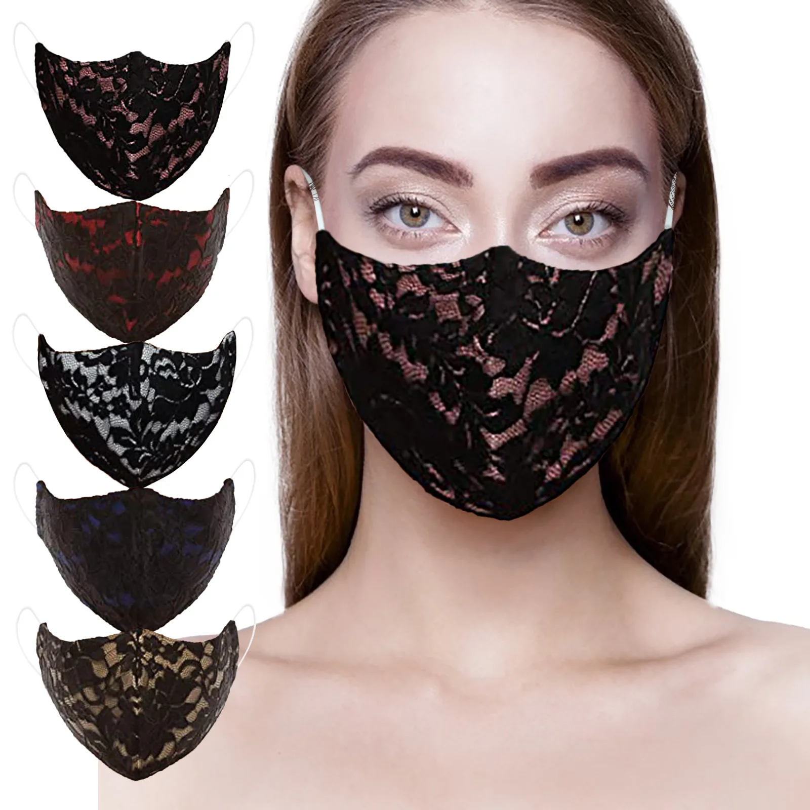 Маски для косплея многоразовые регулируемые черные | Тематическая одежда и