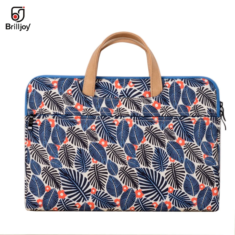 Brilljoy printing Style Laptop briefcase for women Apple computer bag liner package fashion laptop bag Unisex briefcase handbag