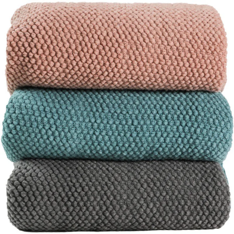 

Knitted Blanket Winter Thicken Chunky Thread Blankets for Bed Sofa Grey Blue Air Condition Plaid Throw Blankets Hotel Home Decor