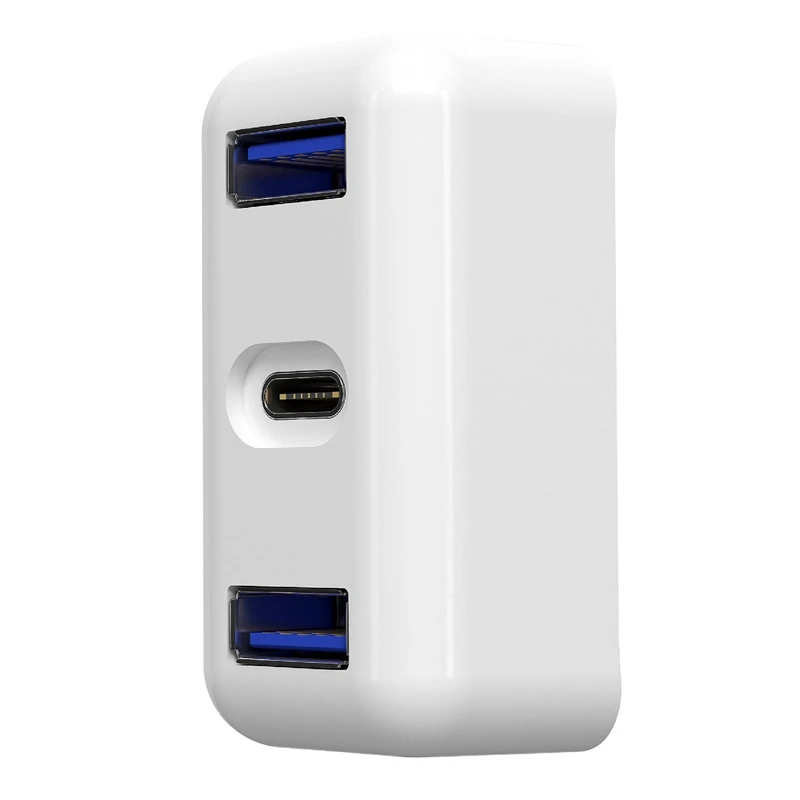 30 Вт USB C адаптер питания док станция токарный двойной USB3.0 + интерфейс
