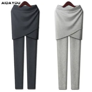 Юбка, леггинсы для женщин, весенние штаны для фитнеса, 2022, леггинсы с перекрестными боками и юбкой Ouc1238