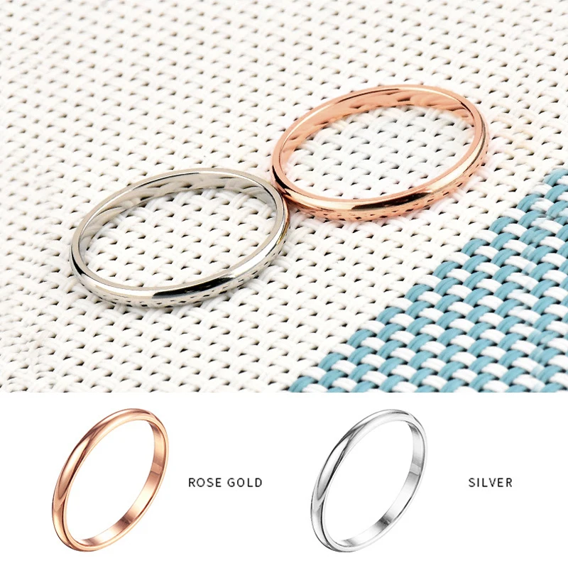 

New Fashion Super Fine Smooth Steel Titanium Ring Top Quality Sample Stainless Anniversary Loves Friends Rings Jewelry Rings